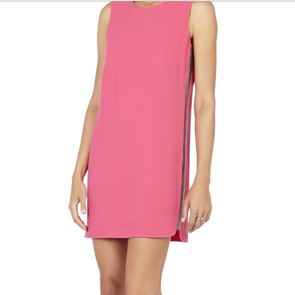 BCBG MAX AZRIA BRIGHT POPPY ALENA POINTELLE DRESS
